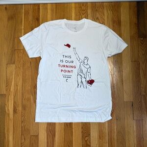 Turning Point White Graphic Tee